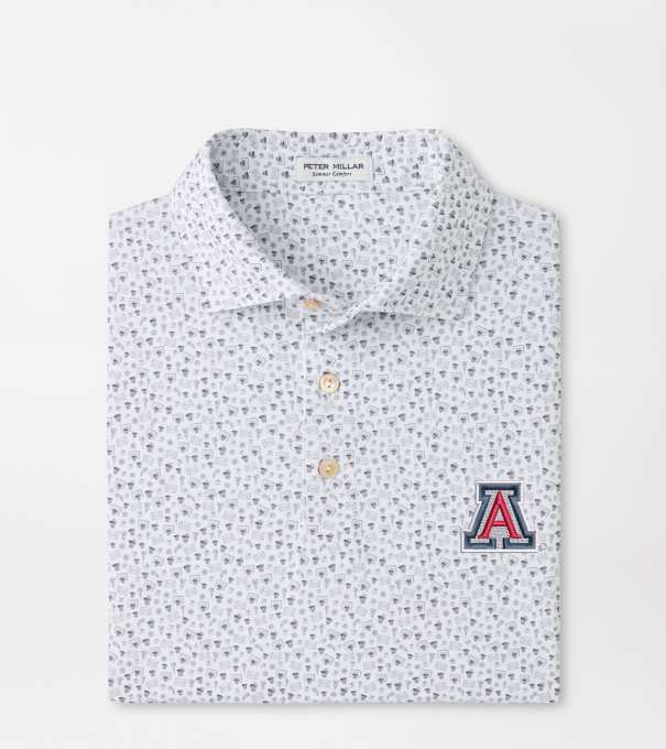 Arizona Buzzer Beater Performance Jersey Polo in White