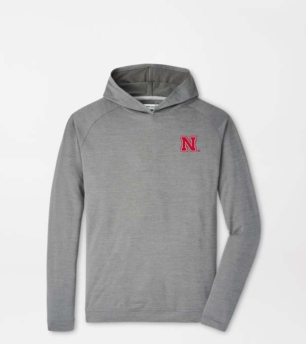 Nebraska Pine Performance Hoodie in Iron