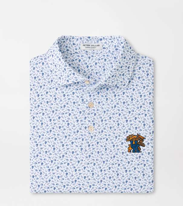 Kentucky Wildcat Kick Off Performance Jersey Polo in Blue Frost