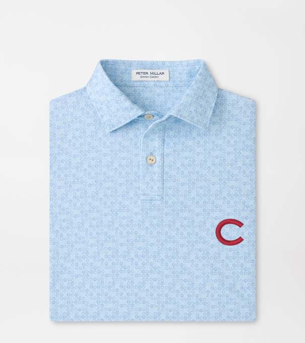 Colgate Bases Loaded Youth Performance Jersey Polo in PALE BLUE