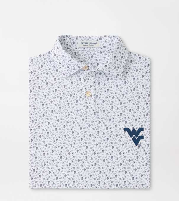 West Virginia Kick Off Youth Performance Jersey Polo in Gale Grey