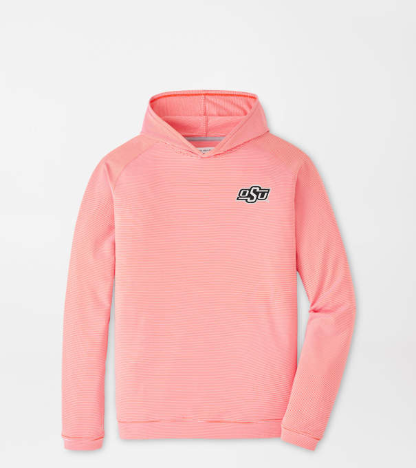 Oklahoma State Pine Sugar Stripe Performance Hoodie in Orange6