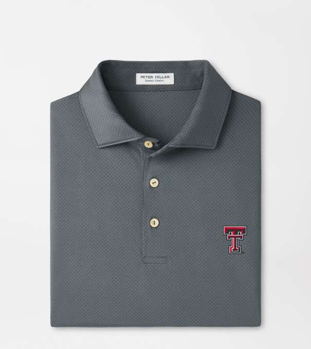 Texas Tech Hugo Performance Jersey Polo in Iron