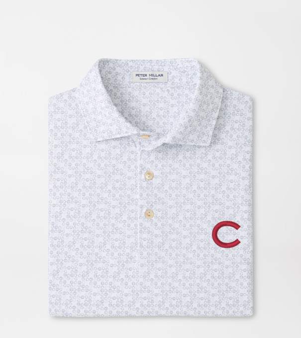 Colgate Bases Loaded Performance Jersey Polo in White