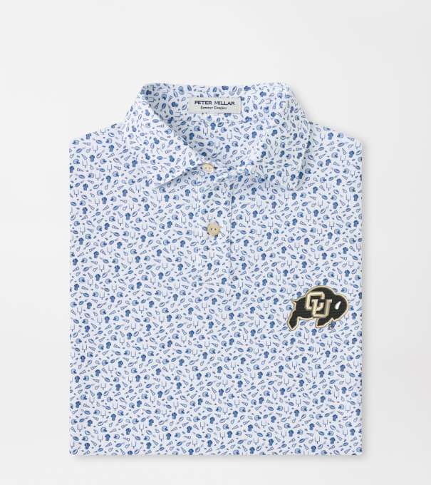 Colorado Kick Off Youth Performance Jersey Polo in Blue Frost