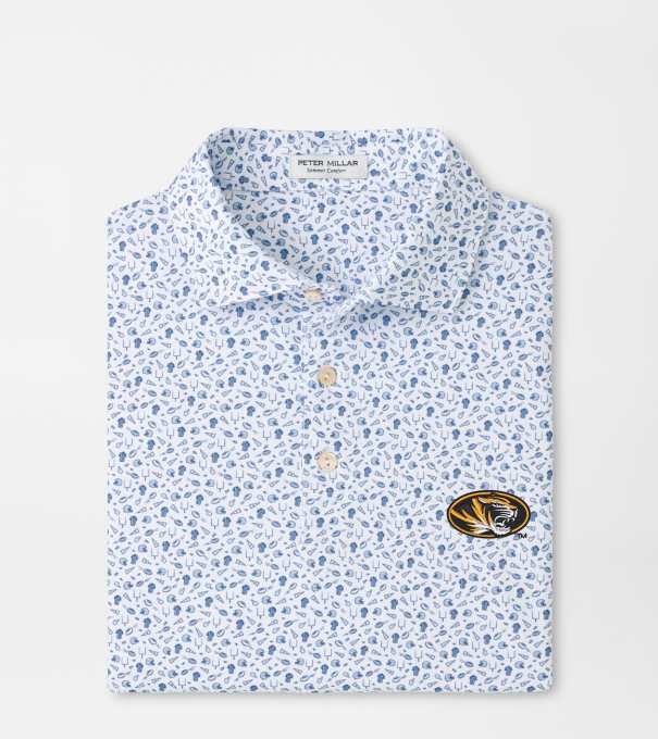 Missouri Kick Off Performance Jersey Polo in Blue Frost