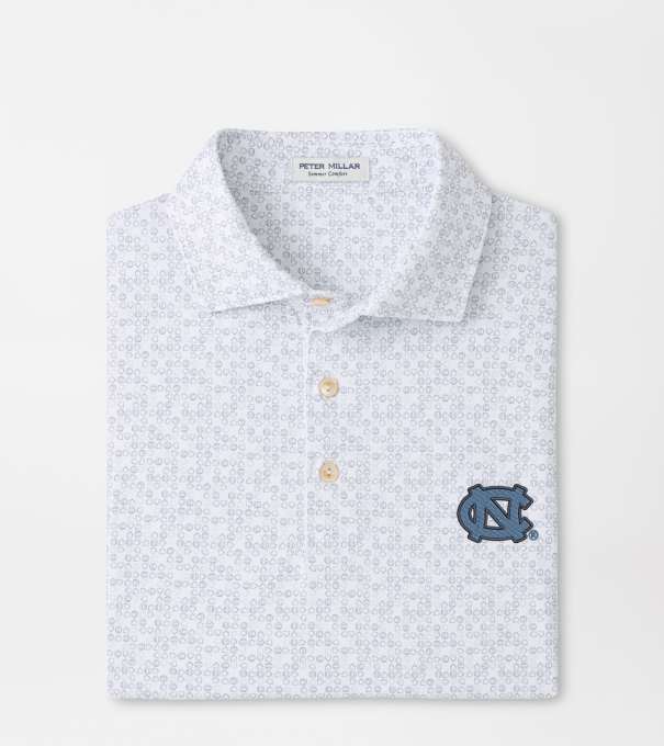 UNC Chapel Hill Bases Loaded Performance Jersey Polo in White