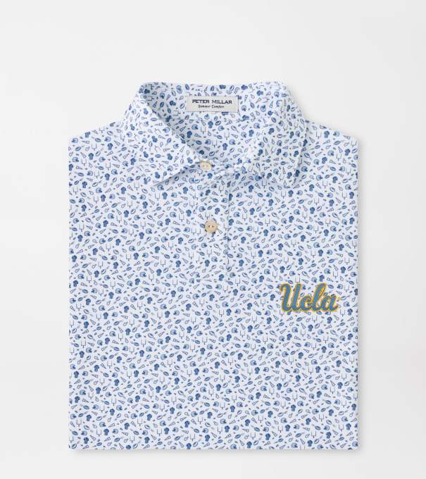 UCLA Kick Off Youth Performance Jersey Polo in Blue Frost