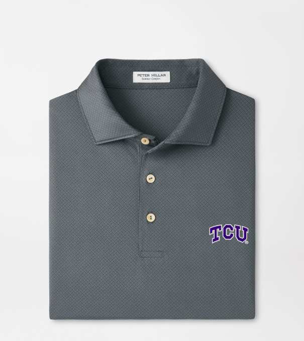 TCU Hugo Performance Jersey Polo in Iron