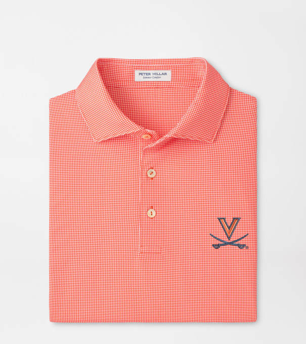 Virginia Border Performance Jersey Polo in Orange6