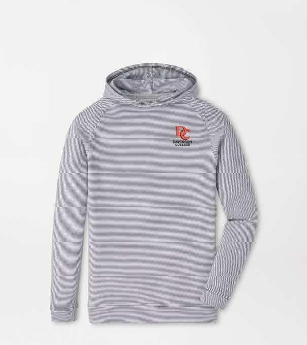 Davidson Pine Youth Sugar Stripe Performance Hoodie in Iron