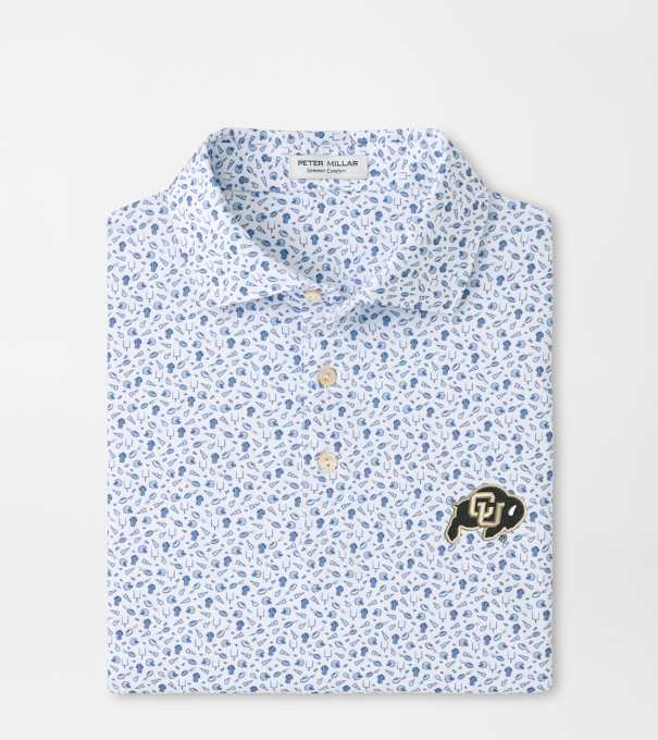 Colorado Kick Off Performance Jersey Polo in Blue Frost