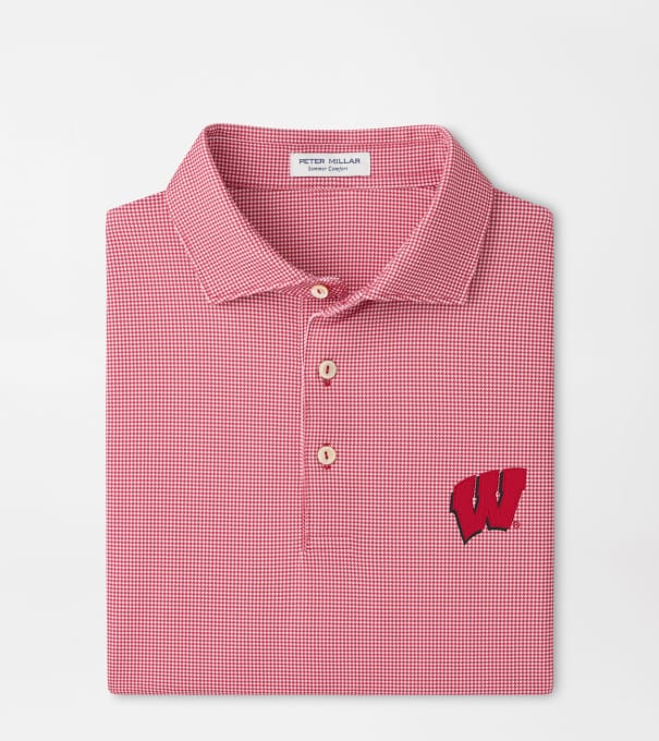 Wisconsin Border Performance Jersey Polo in Red3