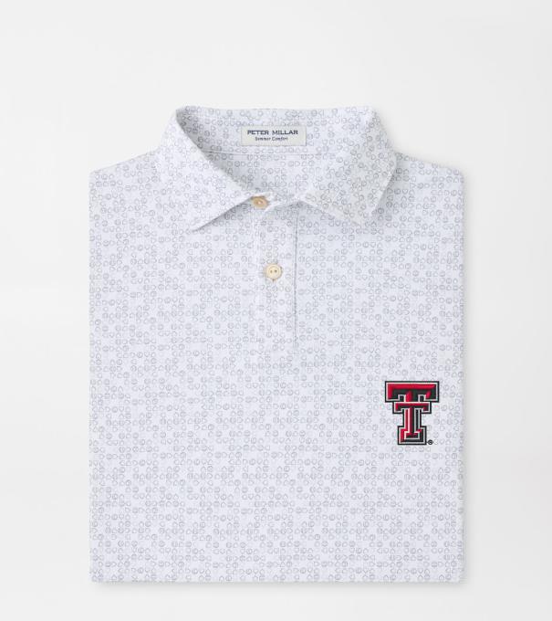 Texas Tech Bases Loaded Youth Performance Jersey Polo in White