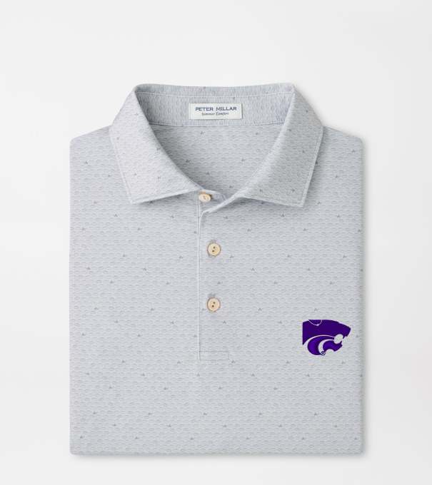 Kansas State On The Ball Performance Jersey Polo in British Grey
