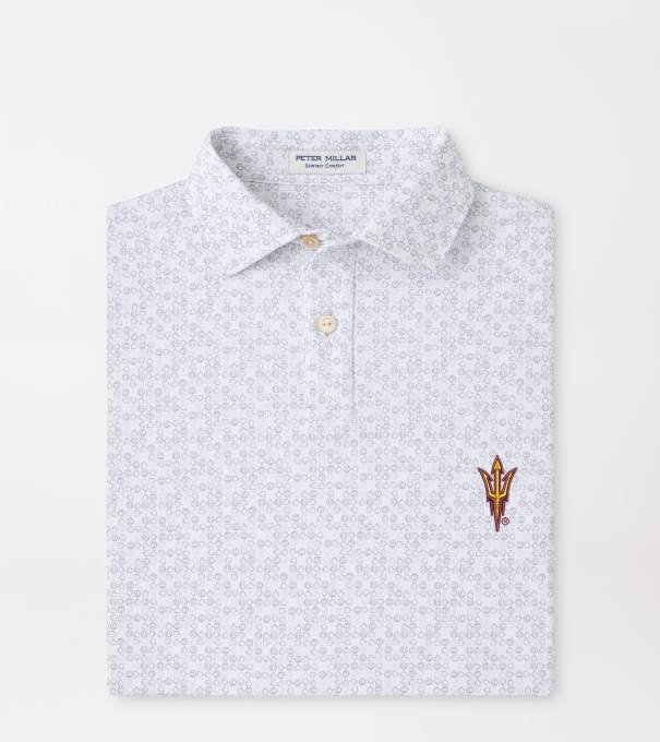 Arizona State Bases Loaded Youth Performance Jersey Polo in White