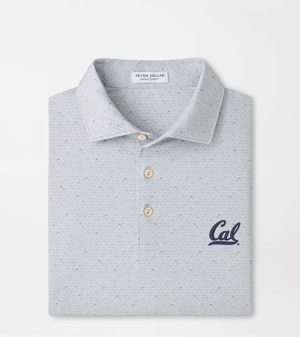University of California Berkeley On The Ball Performance Jersey Polo in British Grey