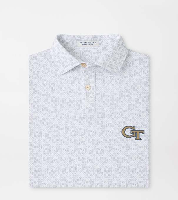 Georgia Tech Bases Loaded Youth Performance Jersey Polo in White
