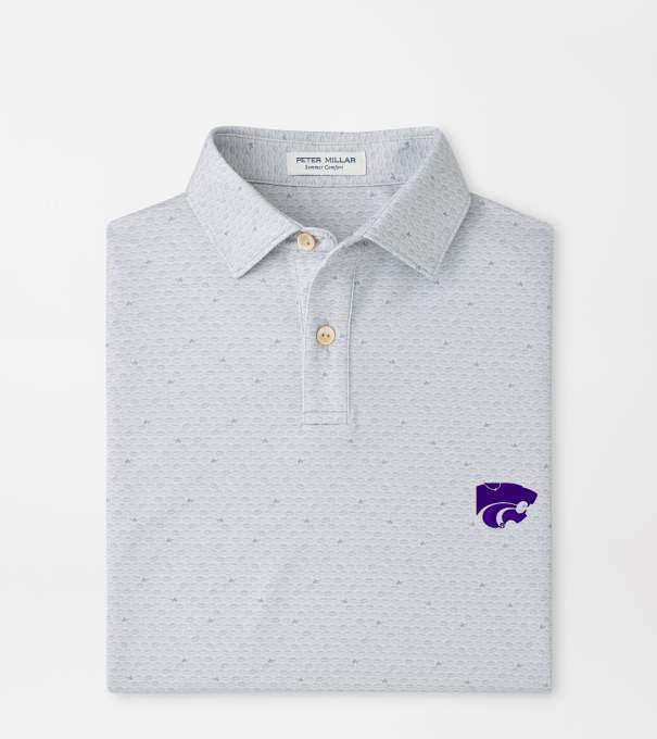 Kansas State On The Ball Youth Performance Jersey Polo in British Grey