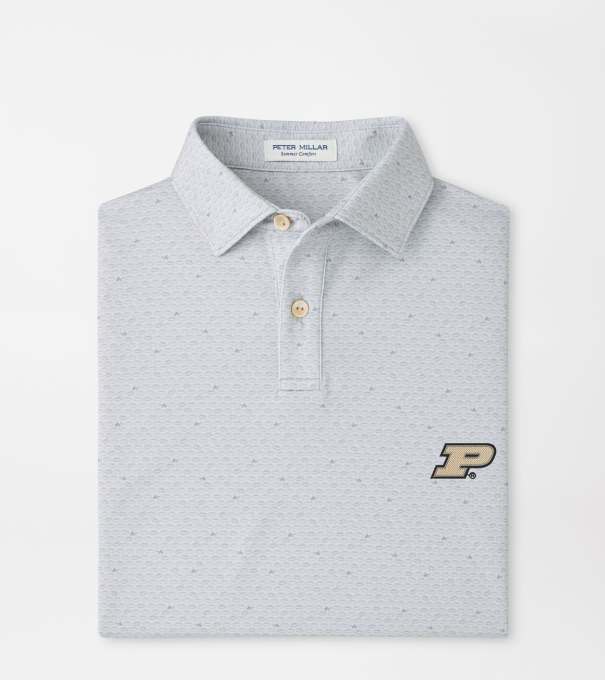 Purdue On The Ball Youth Performance Jersey Polo in British Grey