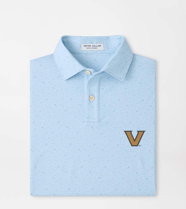 Vanderbilt On The Ball Youth Performance Jersey Polo in PALE BLUE