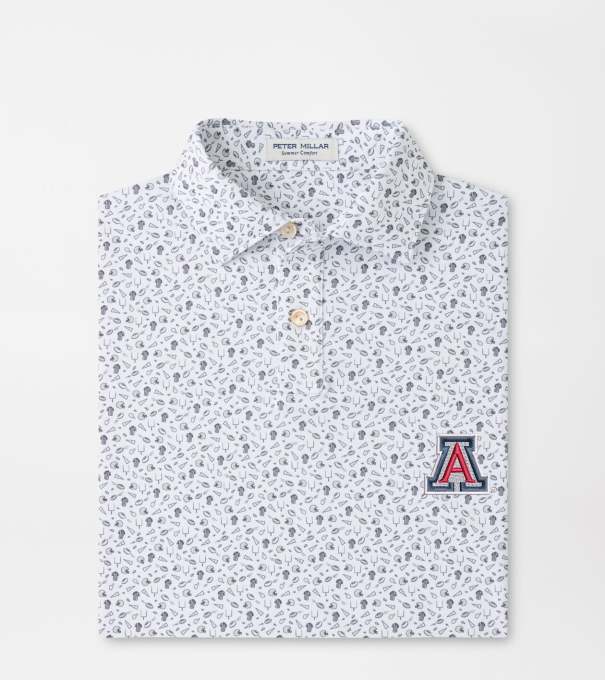 Arizona Kick Off Youth Performance Jersey Polo in Gale Grey
