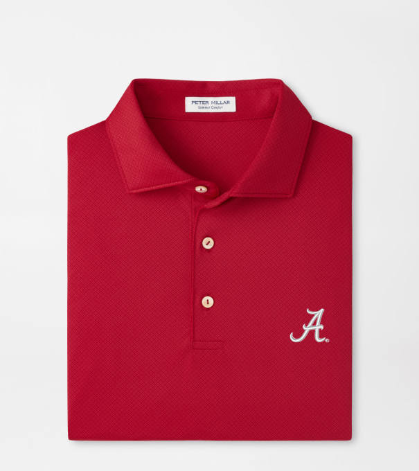 Alabama Hugo Performance Jersey Polo in Crimson1