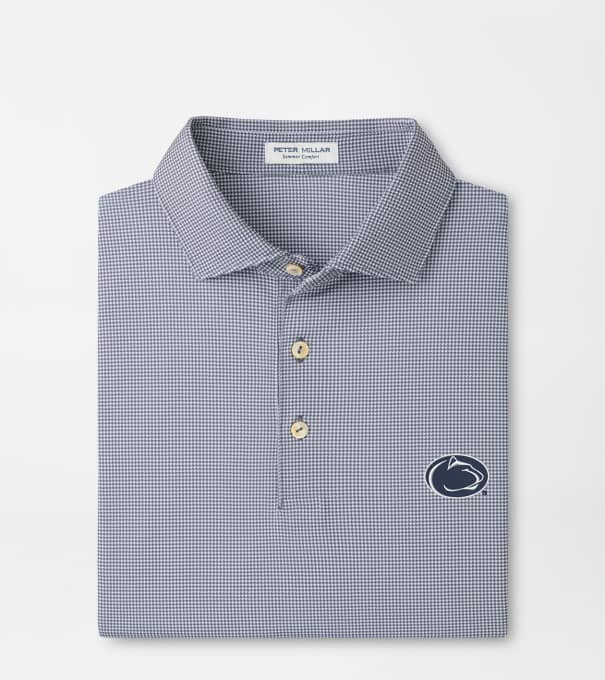 Penn State Border Performance Jersey Polo in Iron
