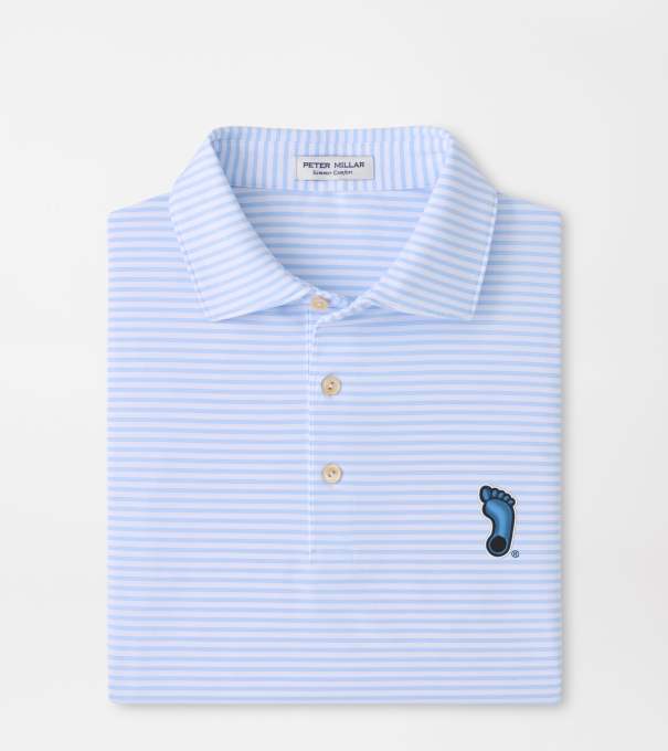 UNC Tar Heels Tiebreaker Performance Jersey Stripe Polo in White