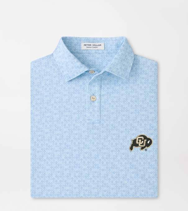 Colorado Bases Loaded Youth Performance Jersey Polo in PALE BLUE