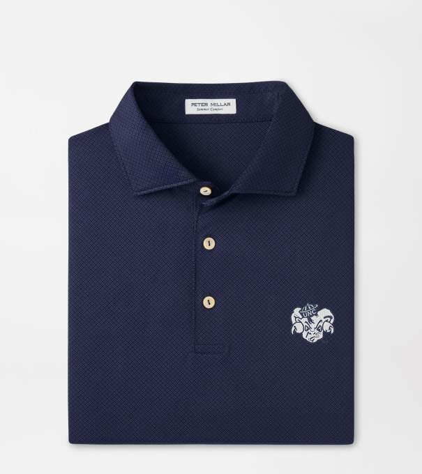 UNC Vault Hugo Performance Jersey Polo in Navy