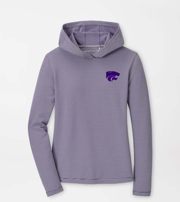 Kansas State Women's Pine Sugar Stripe Performance Hoodie in Purple2