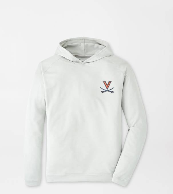 Virginia Pine Performance Hoodie in British Grey