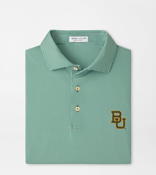 Baylor Border Performance Jersey Polo in Green1