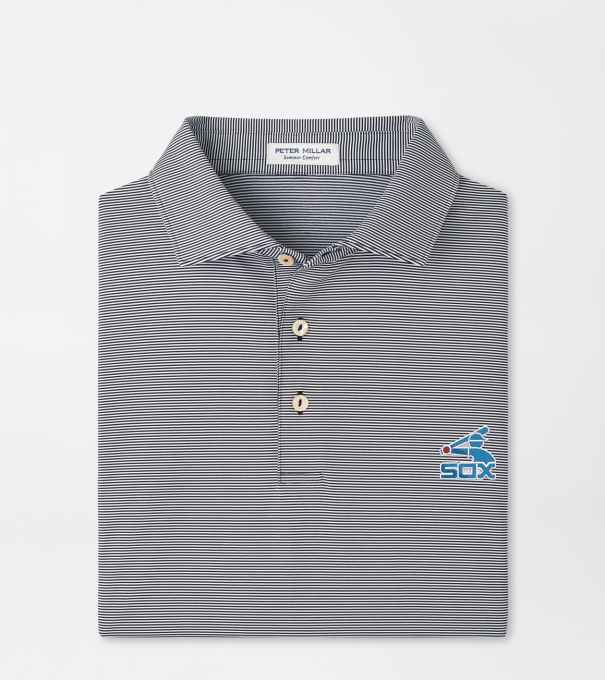 Cooperstown Chicago White Sox Jubilee Performance Jersey Polo in Black