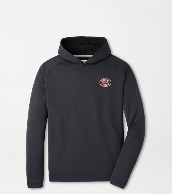 Cooperstown Cincinnati Reds Pine Performance Hoodie in Black