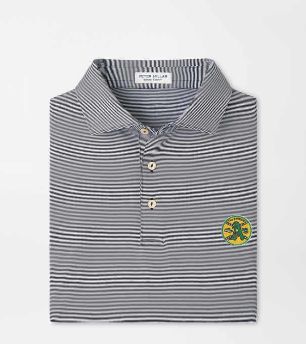 Cooperstown Athletics Jubilee Performance Jersey Polo in Black