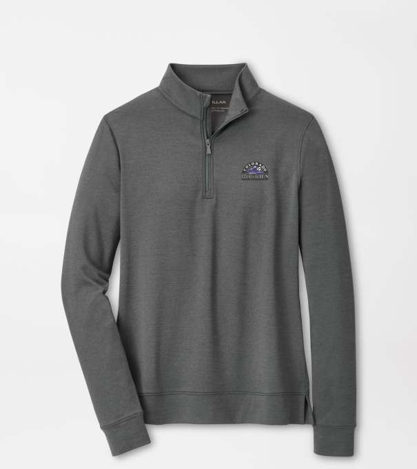 Cooperstown Colorado Rockies Women's Perth Performance Pullover in Iron