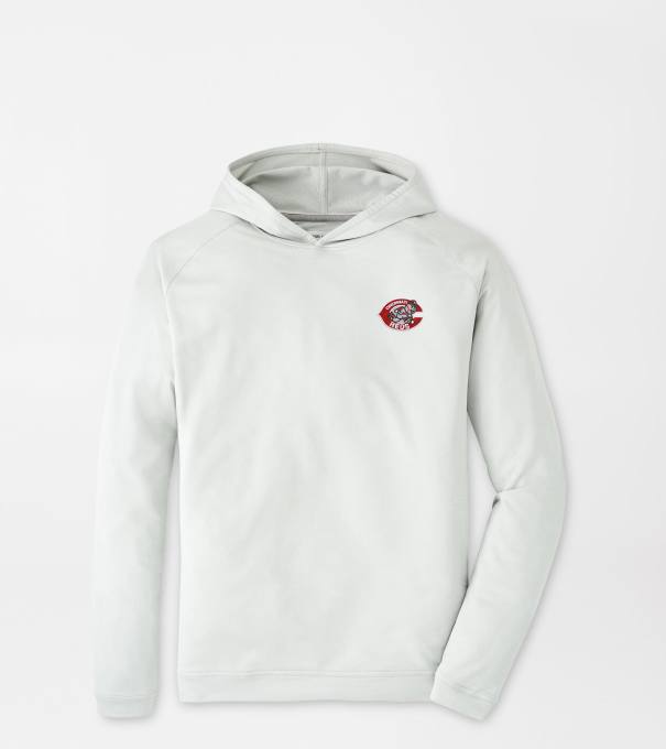 Cooperstown Cincinnati Reds Pine Performance Hoodie in British Grey