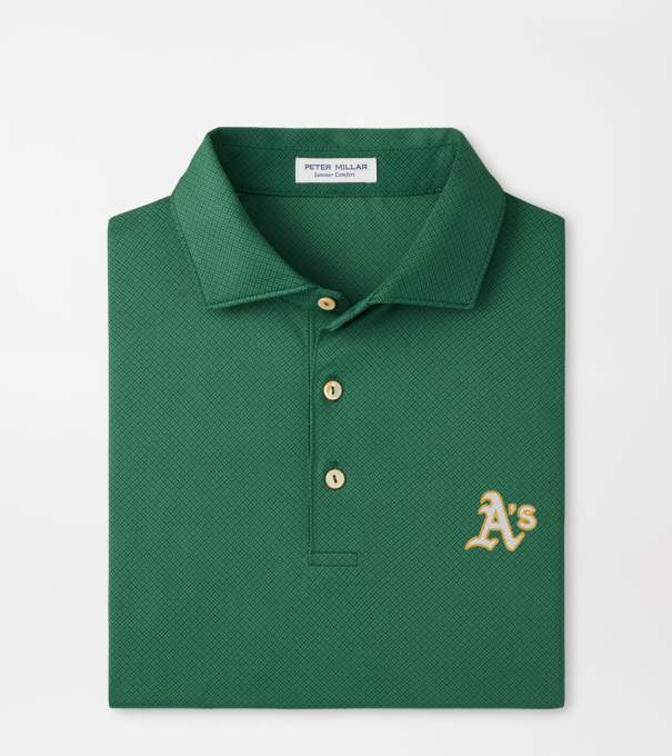 Athletics Hugo Performance Jersey Polo in Green1