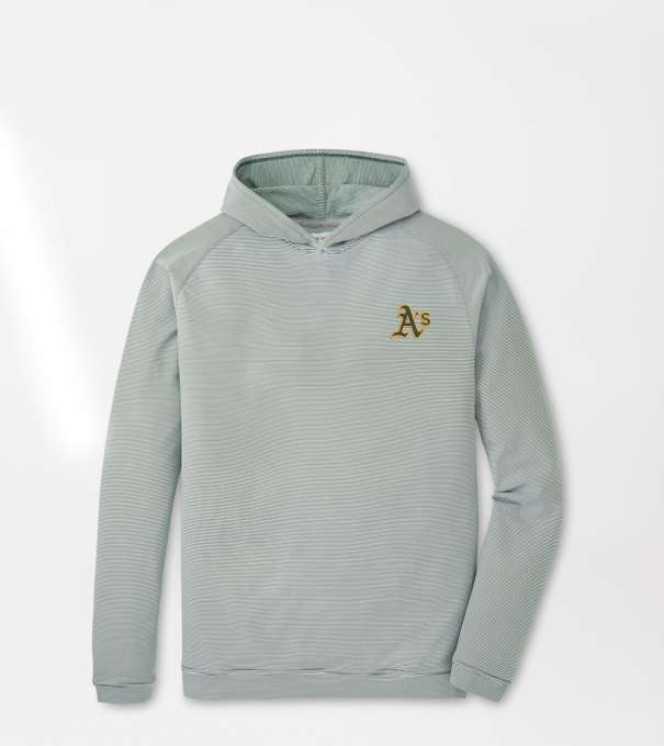 Athletics Pine Sugar Stripe Performance Hoodie in Green1