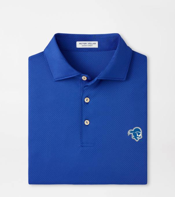 Seton Hall Hugo Performance Jersey Polo in Blue3