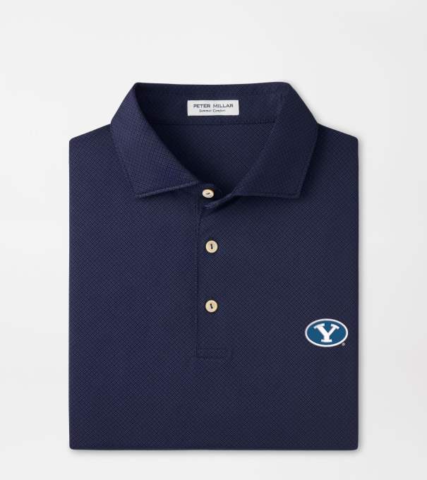 BYU Hugo Performance Jersey Polo in Navy