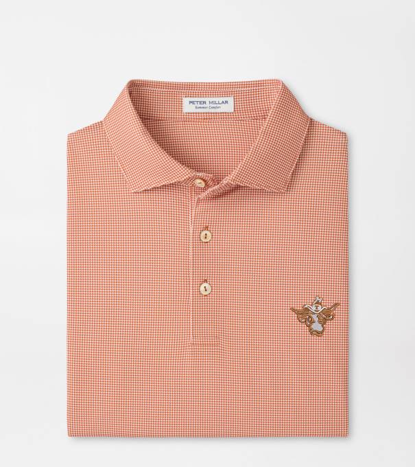 Texas Vault Border Performance Jersey Polo in Rust1