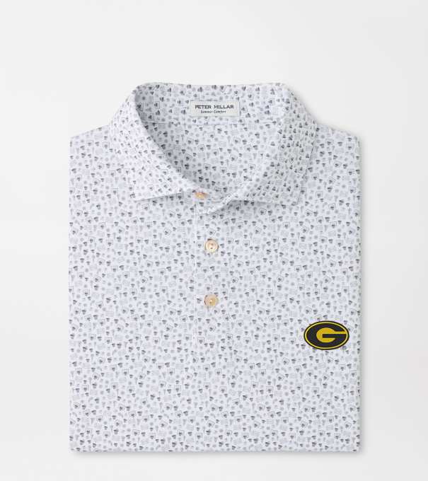 Grambling State Buzzer Beater Performance Jersey Polo in White