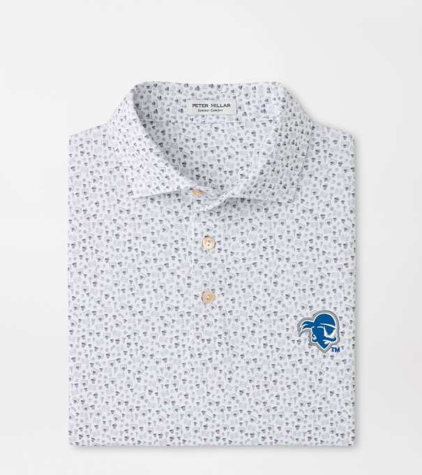 Seton Hall Buzzer Beater Performance Jersey Polo in White