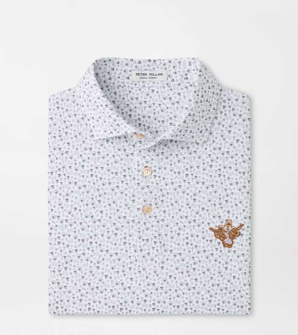 Texas Vault Buzzer Beater Performance Jersey Polo in White