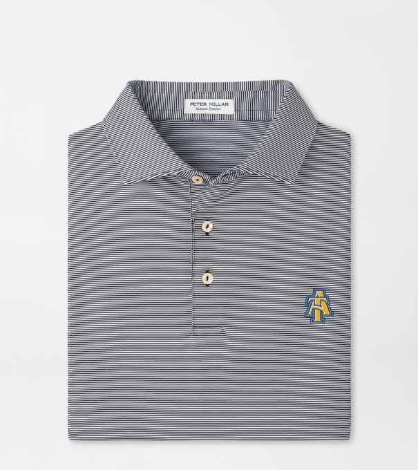NC A&T Jubilee Performance Jersey Polo in Black
