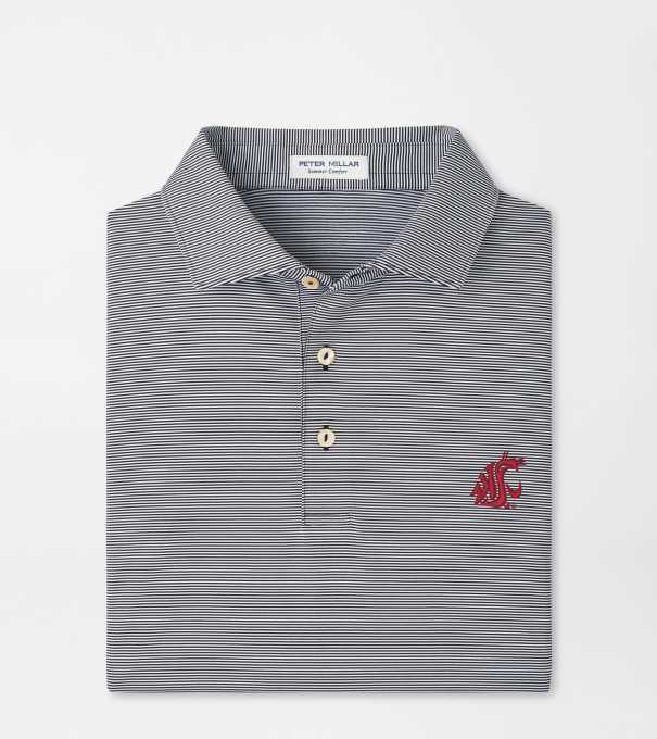 Washington State Jubilee Performance Jersey Polo in Black