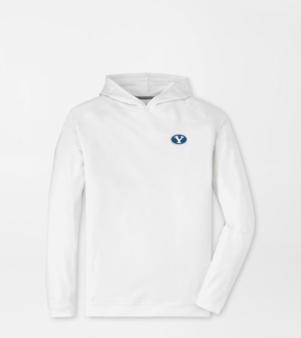 BYU Pine Performance Hoodie in White